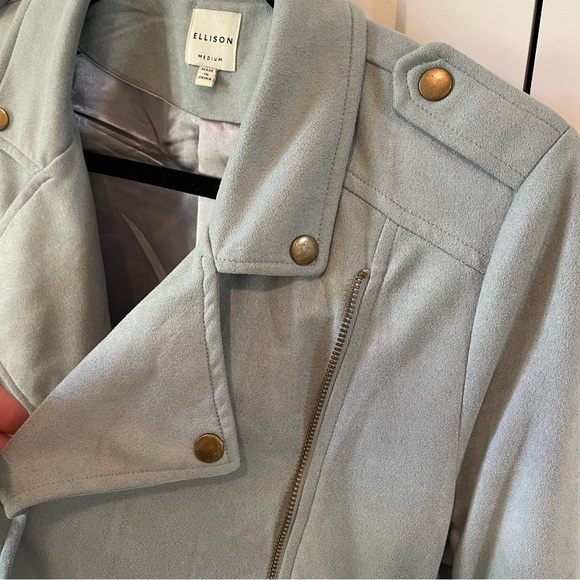 Suede Cropped Jacket - Picture 7 of 9